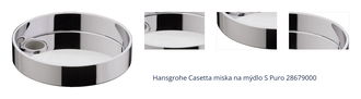 Hansgrohe Casetta miska na mýdlo S Puro 28679000 1