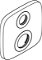Hansgrohe náhradní krycí rozeta 15,5 x 15,5 cm chrom 9279000