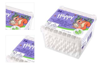 BELLA HAPPY Baby hygienické tyčinky papierové 56 kusov 4