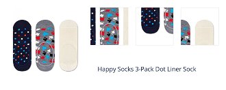 Happy Socks 3-Pack Dot Liner Sock 1