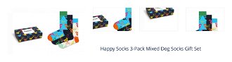 Happy Socks 3-Pack Mixed Dog Socks Gift Set 1
