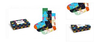 Happy Socks 3-Pack Mixed Dog Socks Gift Set 3