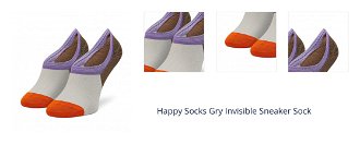 Happy Socks Gry Invisible Sneaker Sock 1