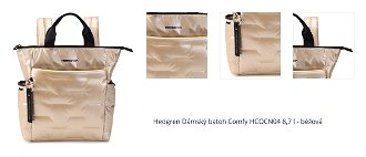 Hedgren Dámský batoh Comfy HCOCN04 8,7 l - béžová 1