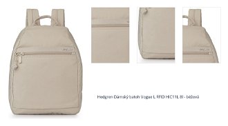 Hedgren Dámský batoh Vogue L RFID HIC11L 8l - béžová 1