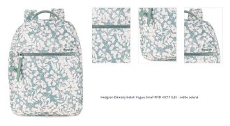 Hedgren Dámský batoh Vogue Small RFID HIC11 5,8 l - světle zelená 1