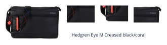 Hedgren Eye M Creased black/coral 1