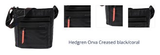 Hedgren Orva Creased black/coral 1