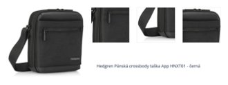 Hedgren Pánská crossbody taška App HNXT01 - černá 1
