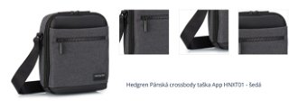 Hedgren Pánská crossbody taška App HNXT01 - šedá 1