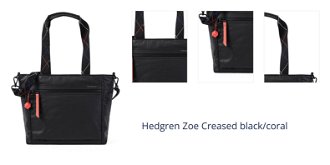 Hedgren Zoe Creased black/coral 1