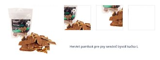 HenArt pamlsok pre psy sendvič byvolí kačka L 250 g 1