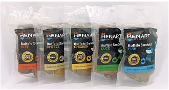 HenArt pamlsok pre psy- sendvič byvolí ryba L 250 g