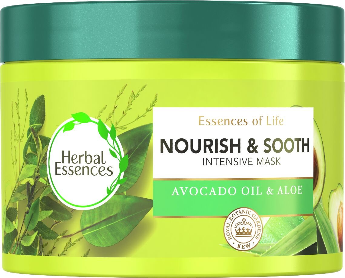 Herbal Essences Vyživujúca maska na vlasy Na Suché Vlasy A Pokožku Hlavy Pure aloe&Avocado 450ml