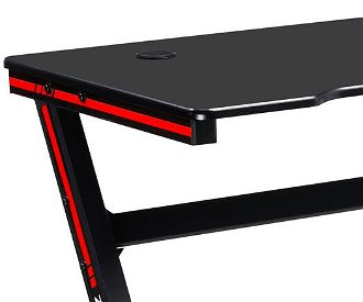 Herný stôl Mackenzie 100 - čierna / červená 6