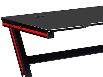 Herný stôl Mackenzie 120 - čierna / červená 6