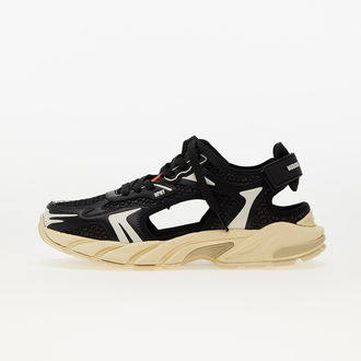 HERON PRESTON Block Stepper Sandal Lea/Mesh Black 2