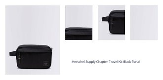 Herschel Supply Chapter Travel Kit Black Tonal 1
