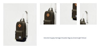 Herschel Supply Heritage Shoulder Bag Ivy Green/Light Pelican 1