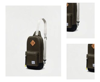 Herschel Supply Heritage Shoulder Bag Ivy Green/Light Pelican 3