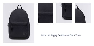 Herschel Supply Settlement Black Tonal 1