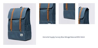 Herschel Supply Survey Blue Mirage/Natural/Wht Stitch 1