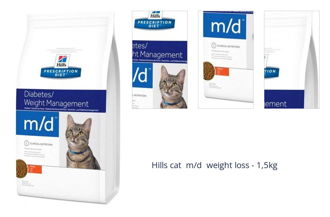 Hills cat m/d weight loss - 1,5kg 1