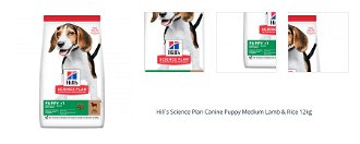Hill´s Science Plan Canine Puppy Medium Lamb & Rice 12kg 1