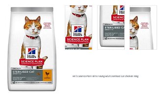 Hill´s Science Plan Feline Young Adult Sterilised Cat Chicken 10kg 1