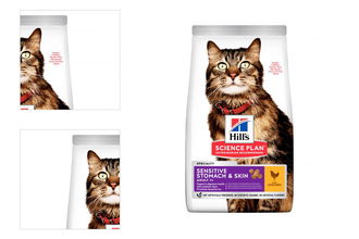 Hill´s Science Plan granuly Feline Adult Sensitive Stomach & Skin Chicken 7 kg 4