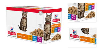 Hill´s Science Plan kapsička Feline Adult Multipack Chicken, Beef & Ocean Fish 12x85 g 3