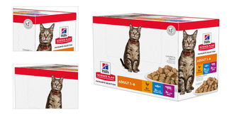 Hill´s Science Plan kapsička Feline Adult Multipack Chicken, Beef & Ocean Fish 12x85 g 4