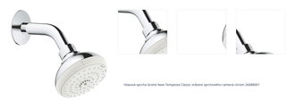 Hlavová sprcha Grohe New Tempesta Classic vrátane sprchového ramená chróm 26088001 1