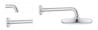 Hlavová sprcha Grohe New Tempesta Classic vrátane sprchového ramená chróm 26412000 4