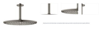 Hlavová sprcha Grohe Rainshower Cosmopolitan Metal vrátane sprchového ramená Brushed Hard Graphite 26067AL0 1