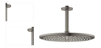 Hlavová sprcha Grohe Rainshower Cosmopolitan Metal vrátane sprchového ramená Brushed Hard Graphite 26067AL0 4