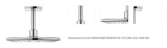 Hlavová sprcha Grohe RAINSHOWER SMARTACTIVE 310 CUBE chróm 26481000 1