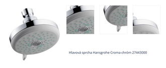 Hlavová sprcha Hansgrohe Croma chróm 27443000 1