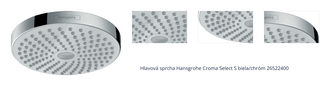 Hlavová sprcha Hansgrohe Croma Select S biela/chróm 26522400 1