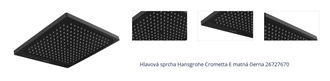 Hlavová sprcha Hansgrohe Crometta E matná čierna 26727670 1