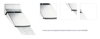 Hlavová sprcha Hansgrohe Raindance Rainfall na stenu chróm 26443000 1