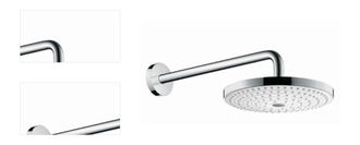 Hlavová sprcha Hansgrohe Raindance Select S vrátane sprchového ramená biela/chróm 26470400 4