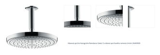 Hlavová sprcha Hansgrohe Raindance Select S vrátane sprchového ramená chróm 26469000 1