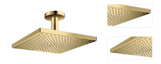 Hlavová sprcha Hansgrohe Raindance strop vrátane sprchového ramená leštený vzhľad zlata 26250990 3