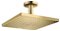 Hlavová sprcha Hansgrohe Raindance strop vrátane sprchového ramená leštený vzhľad zlata 26250990
