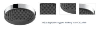 Hlavová sprcha Hansgrohe Rainfinity chróm 26228000 1