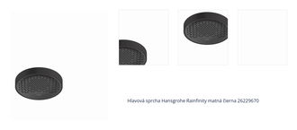 Hlavová sprcha Hansgrohe Rainfinity matná čierna 26229670 1