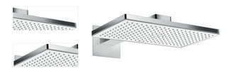 Hlavová sprcha Hansgrohe Rainmaker Select vrátane sprchového ramená biela/chróm 24013400 4