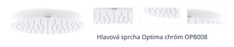 Hlavová sprcha Optima chróm OPB008 1