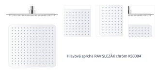 Hlavová sprcha RAV SLEZÁK chróm KS0004 1